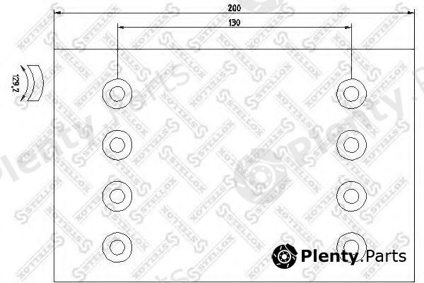  STELLOX part 85-01018-SX (8501018SX) Brake Lining Kit, drum brake