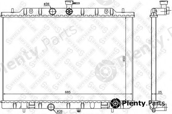  STELLOX part 10-25453-SX (1025453SX) Radiator, engine cooling