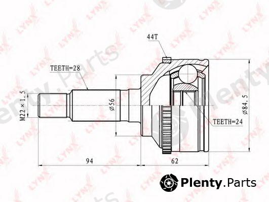  LYNXauto part CO5112A Joint Kit, drive shaft