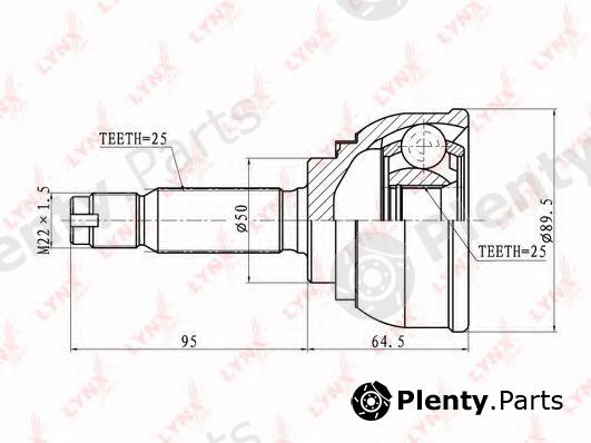  LYNXauto part CO5508 Joint Kit, drive shaft