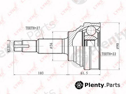 LYNXauto part CO5721 Joint Kit, drive shaft