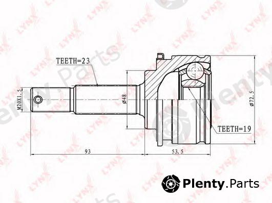  LYNXauto part CO-5761 (CO5761) Joint Kit, drive shaft