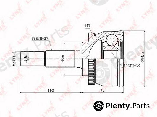  LYNXauto part CO-5769A (CO5769A) Joint Kit, drive shaft