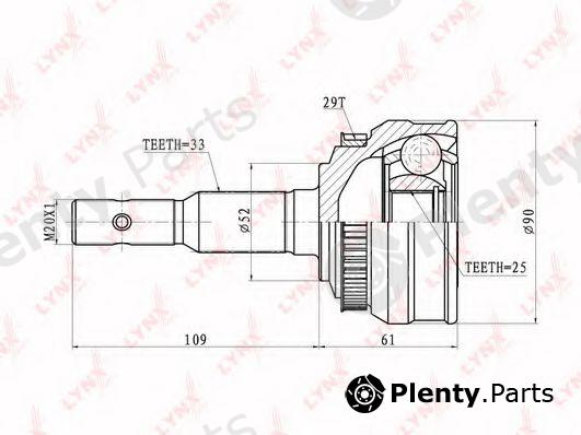  LYNXauto part CO-5929A (CO5929A) Joint Kit, drive shaft