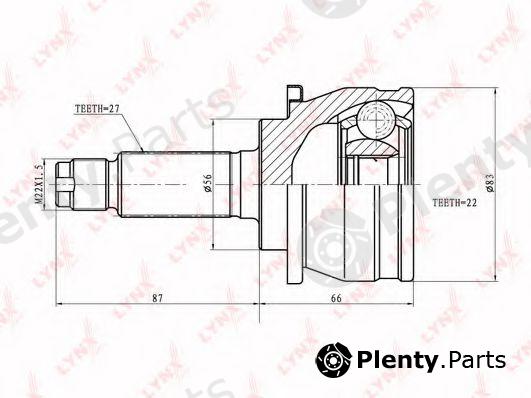  LYNXauto part CO-7106 (CO7106) Joint Kit, drive shaft