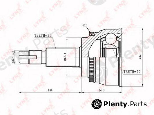  LYNXauto part CO7524A Joint Kit, drive shaft