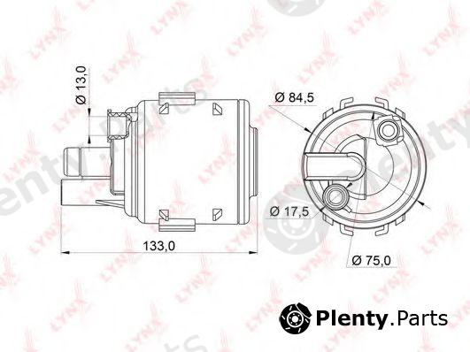  LYNXauto part LF-245M (LF245M) Fuel filter