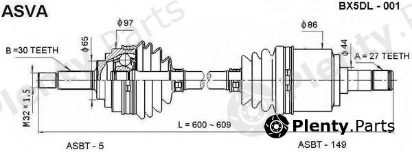  ASVA part BX5DL001 Replacement part