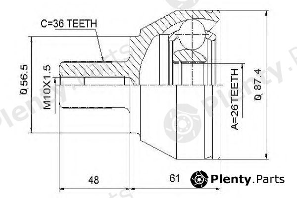  ASVA part FDF2 Joint Kit, drive shaft