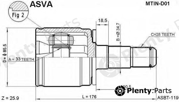  ASVA part MTIND01 Replacement part