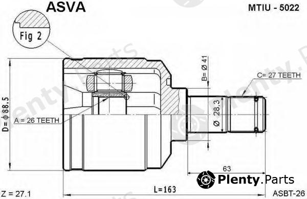  ASVA part MTIU5022 Replacement part