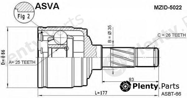  ASVA part MZID5022 Replacement part