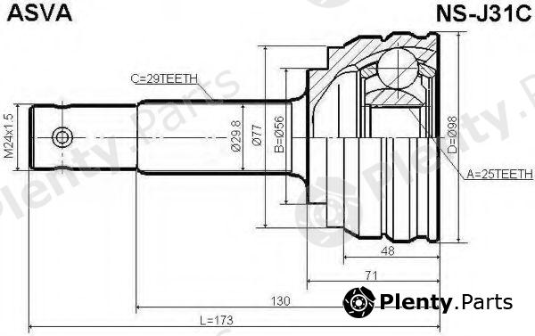  ASVA part NS-J31C (NSJ31C) Replacement part
