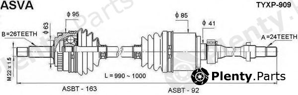  ASVA part TYXP909 Replacement part