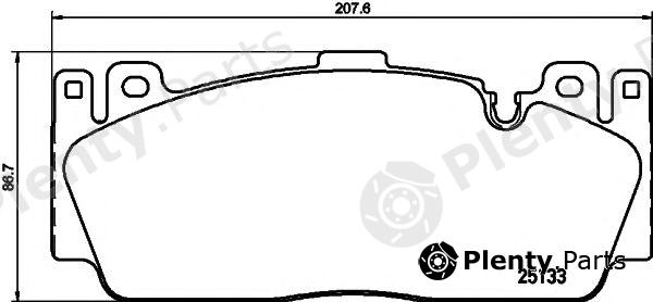  TEXTAR part 2513301 Brake Pad Set, disc brake