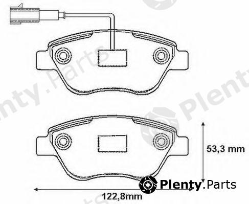  JURID part 573170J Brake Pad Set, disc brake