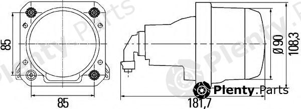  HELLA part 1BL009999-041 (1BL009999041) Headlight