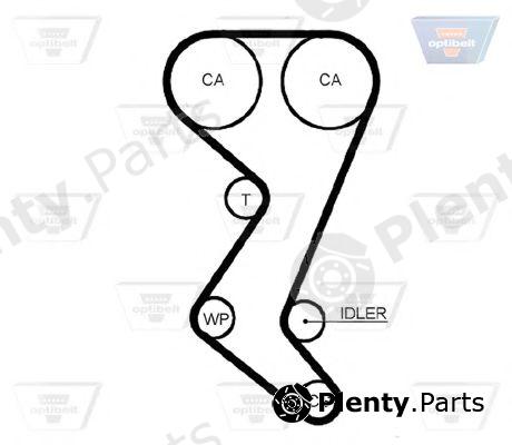  OPTIBELT part ZRK1068 Timing Belt