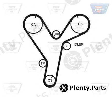  OPTIBELT part ZRK1430 Timing Belt