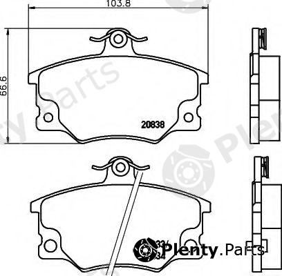  HELLA part 8DB355005-961 (8DB355005961) Brake Pad Set, disc brake