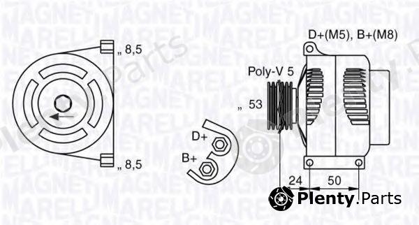  MAGNETI MARELLI part 063377008010 Alternator