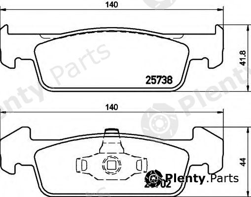  HELLA part 8DB355020-421 (8DB355020421) Brake Pad Set, disc brake
