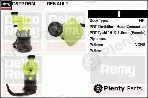  DELCO REMY part DSP706N Hydraulic Pump, steering system