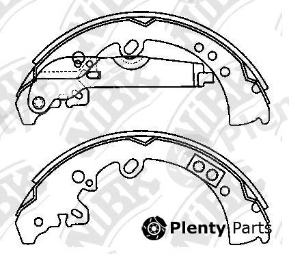  NiBK part FN0620 Brake Shoe Set