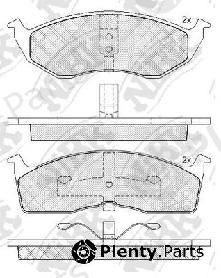  NiBK part PN0110 Brake Pad Set, disc brake