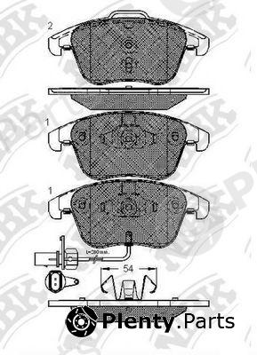  NiBK part PN0398W Brake Pad Set, disc brake