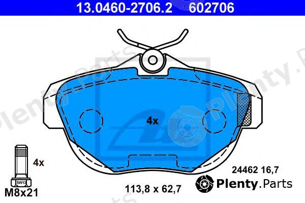  ATE part 13.0460-2706.2 (13046027062) Brake Pad Set, disc brake