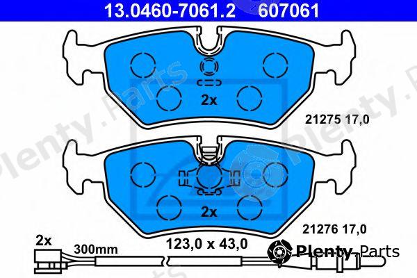 ATE part 13.0460-7061.2 (13046070612) Brake Pad Set, disc brake