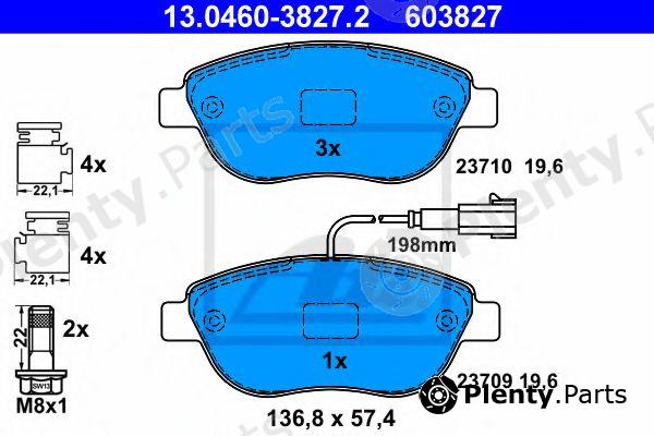  ATE part 13.0460-3827.2 (13046038272) Brake Pad Set, disc brake