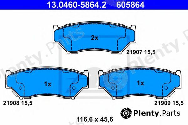  ATE part 13.0460-5864.2 (13046058642) Brake Pad Set, disc brake
