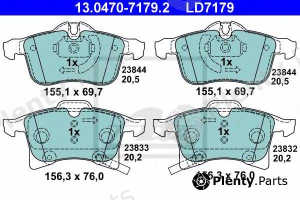  ATE part 13.0470-7179.2 (13047071792) Brake Pad Set, disc brake