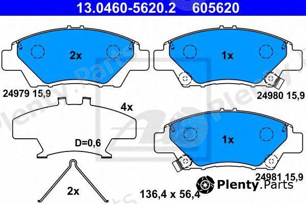  ATE part 13.0460-5620.2 (13046056202) Brake Pad Set, disc brake