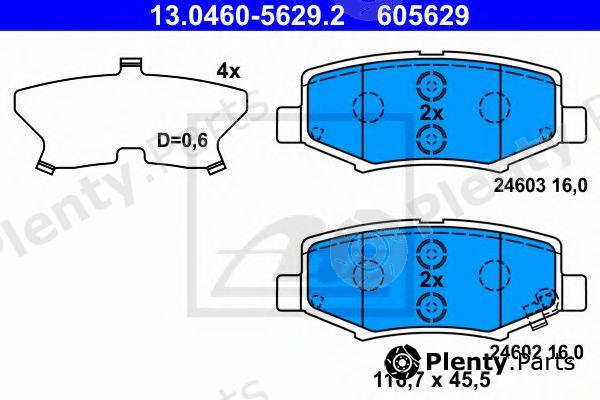  ATE part 13.0460-5629.2 (13046056292) Brake Pad Set, disc brake