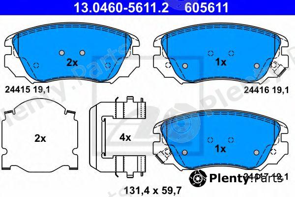  ATE part 13.0460-5611.2 (13046056112) Brake Pad Set, disc brake