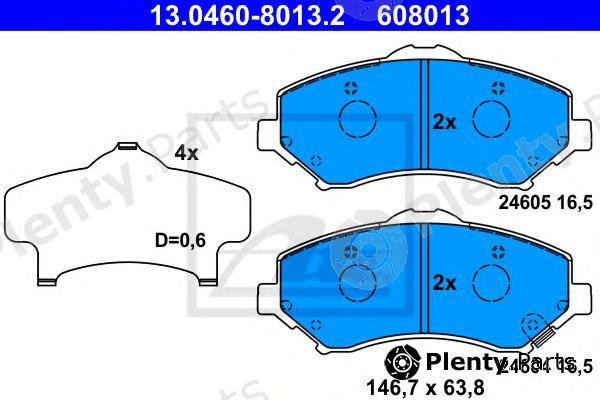  ATE part 13.0460-8013.2 (13046080132) Brake Pad Set, disc brake