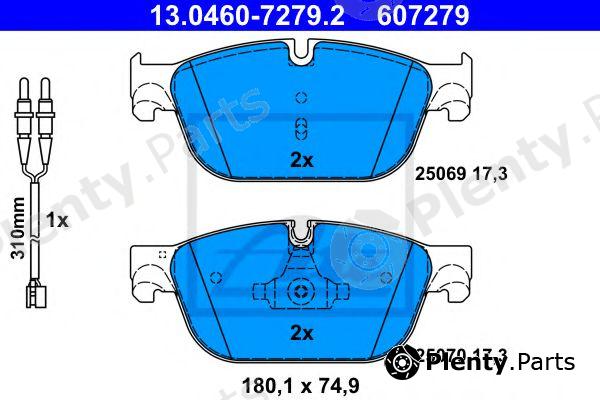  ATE part 13.0460-7279.2 (13046072792) Brake Pad Set, disc brake