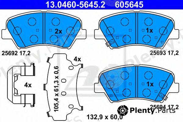  ATE part 13.0460-5645.2 (13046056452) Brake Pad Set, disc brake