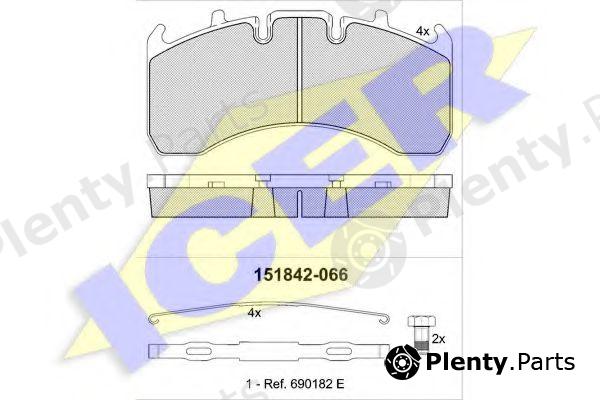  ICER part 151842-066 (151842066) Brake Pad Set, disc brake