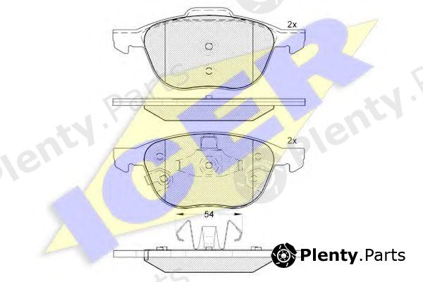  ICER part 181617-203 (181617203) Brake Pad Set, disc brake