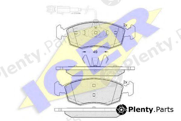  ICER part 182033 Brake Pad Set, disc brake