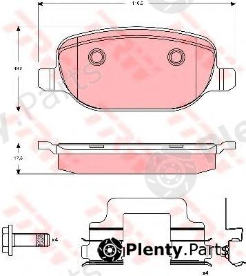  TRW part GDB1650 Brake Pad Set, disc brake