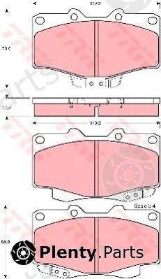  TRW part GDB3213 Brake Pad Set, disc brake