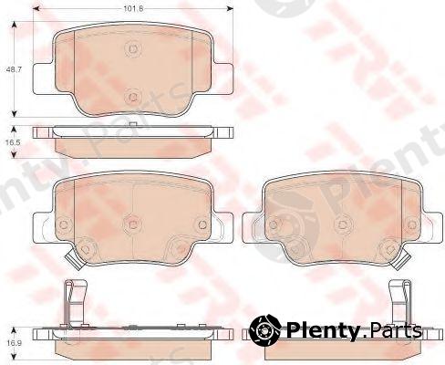  TRW part GDB3547 Brake Pad Set, disc brake