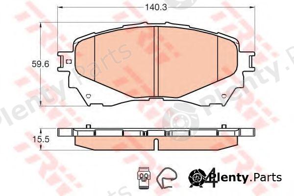 TRW part GDB3580 Brake Pad Set, disc brake
