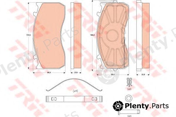  TRW part GDB5073 Brake Pad Set, disc brake
