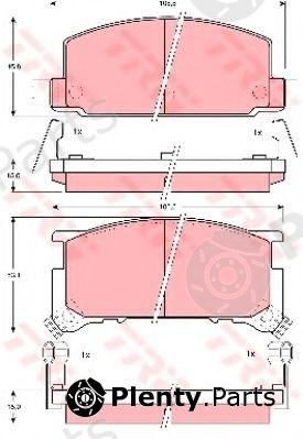  TRW part GDB898 Brake Pad Set, disc brake